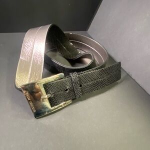Michael Kors Black and Silver Women's Belt